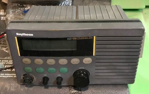 Raytheon ray 430 loudhailer marine intercom radio with cables - untested/as-is