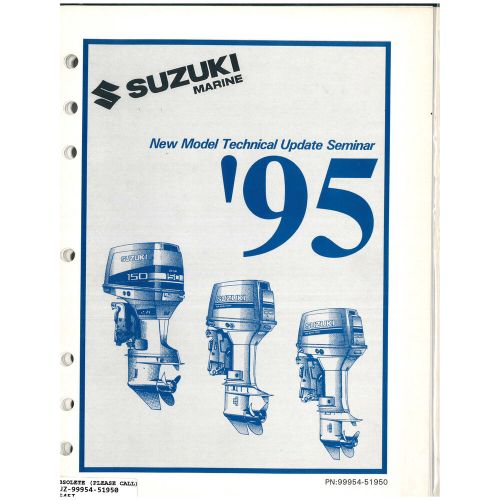 Suzuki outboard marine 1995 technical update manual 99954-51950