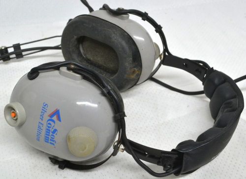 Softcomm silver edition model c-60 headphones ~ untested