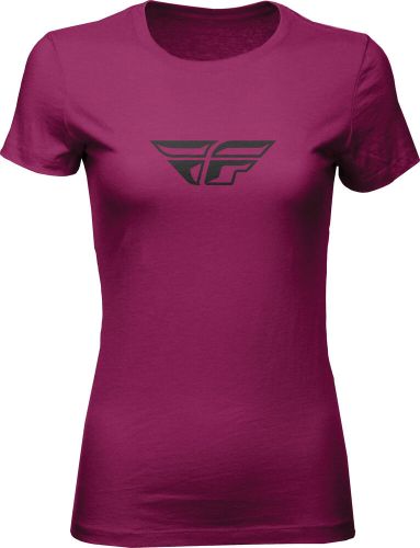 Fly racing women&#039;s f-wing tee (2021) sm dark magenta