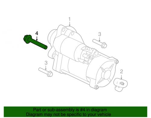 2008-2010 ford f250 f350 super duty starter bolt genuine oem new w708959s437m