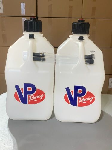 (2) vp racing white 5.5 gallon jugs &amp; (2) deluxe hoses