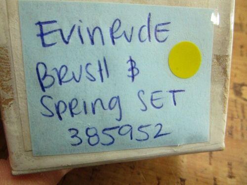 *new oem* 0810 omc johnson evinrude brush &amp; spring set 385952 0385952