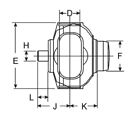 Neapco n2-28-2407x,series 1210 cv ball stud tube weld yoke 2-28-2407x