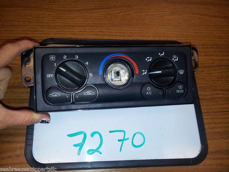 97-02 chevrolet malibu climate temperature control unit a/c heat