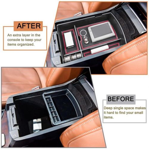 Center console organizer for 2019-2024, armrest storage box,4840-