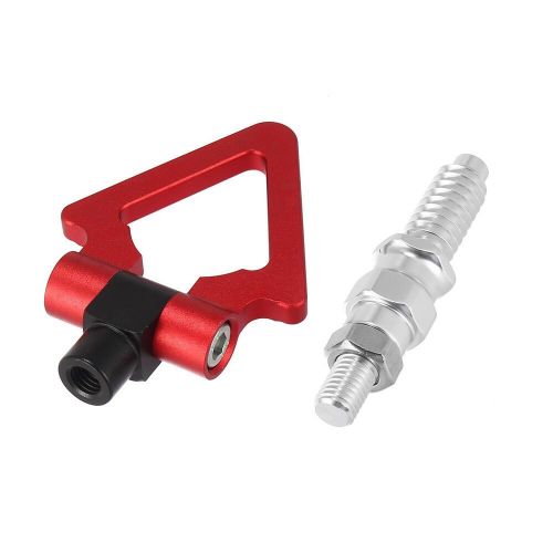 Track racing car screw on tow hook triangle ring for bmw 3 5 7 series z3 z4 red