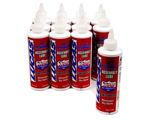 Lucas oil 10153 high performance assembly lubricant semi-synthetic - 8oz 12 pack