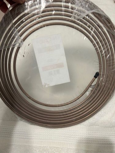 1/4&#034; x 25&#039;  ags cnc-425  nickel / copper brake line tubing coil