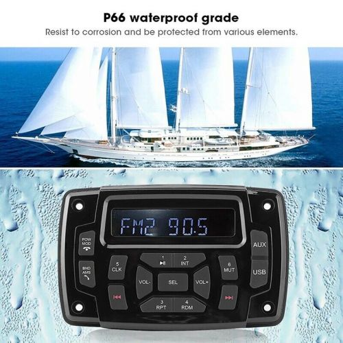 12v boat media mp3 player marine stereo  bluetooth audio radio fm am1337