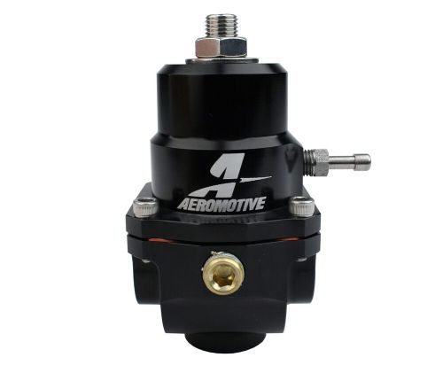 Aeromotive 13304 x1 fuel pressure regulator black 3-20 psi w/.313 seat in-line