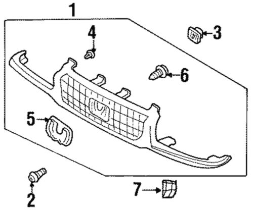 Genuine honda grille 8-97224-912-1