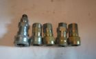 Lot of 5 quick couplings female (parker bruning/dixon/pioneer/safe way)