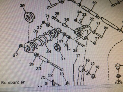 1993 skidoo cushion bushing set formula mach 1 front suspension-