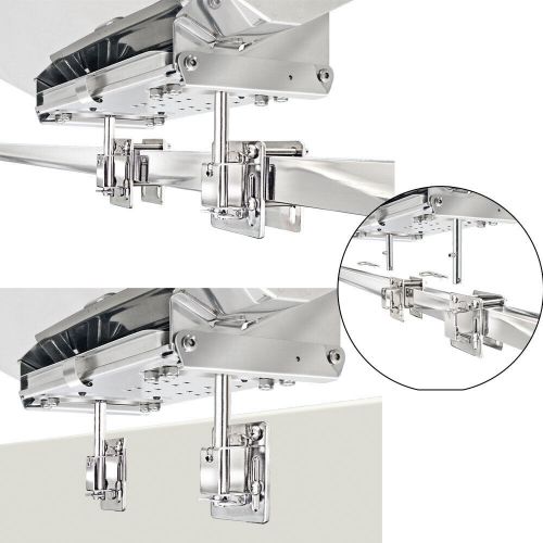 ​magma t10-540 dual side bulkhead or square/flat rail mount - stainless steel