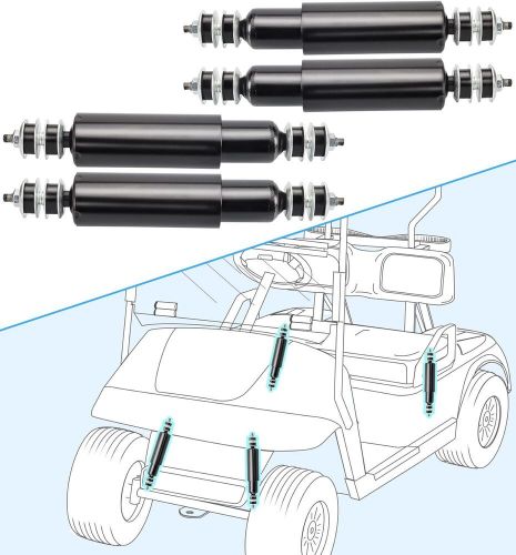 Ezgo txt front and rear shocks absorbers for 1994-up golf cart, 4pcs, oem #...