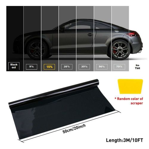 10ft uncut roll window tint film 15% vlt 20&#034; x 10ft feet car home office glass