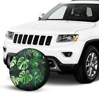 Tropical leaves print tires cover customized wheel cover fits tire for many