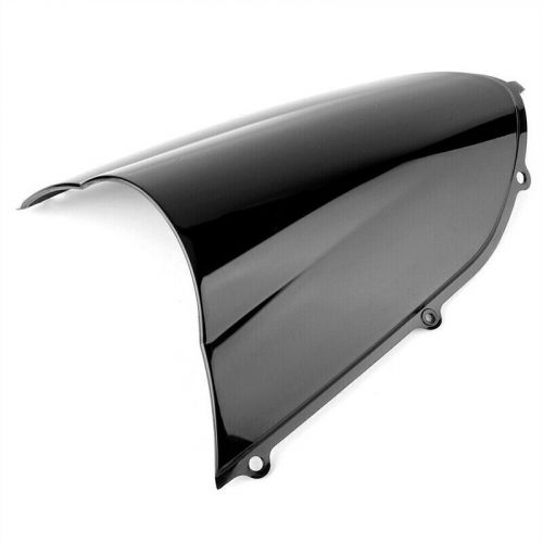 Double bubble windscreen windshield for kawasaki ninja zx10r 2004-05 black