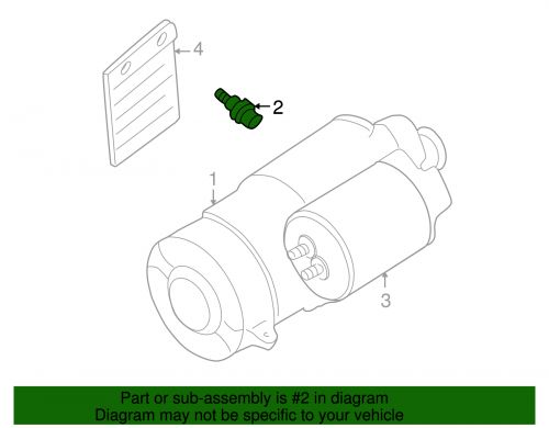 Genuine mitsubishi starter bolt mf140262