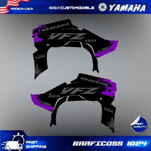 Yamaha yfz 450r 450x graphics kit 2014 2016 2018 to 2023 decals stickers atv utv