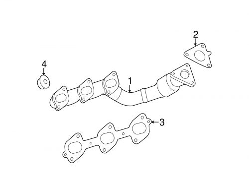 Genuine mercedes-benz manifold gasket 642-142-00-80