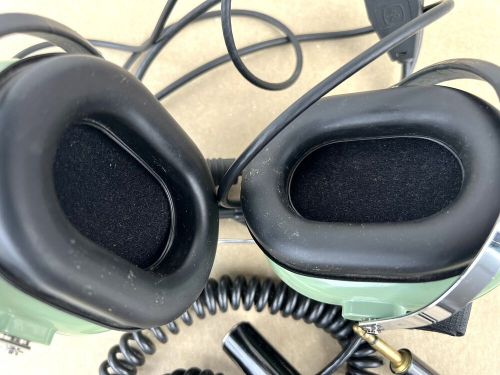 David clark h10-30 general aviation headset with volume control tested &amp; good