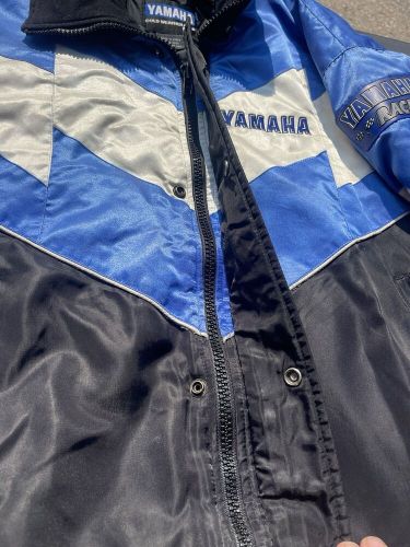 Yamaha snowmobile jacket cold weather gear blue vintage 90’s racing lt large