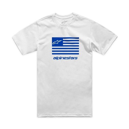 Alpinestars 1214-73130-2072-s flag csf t-shirts sm white/blue