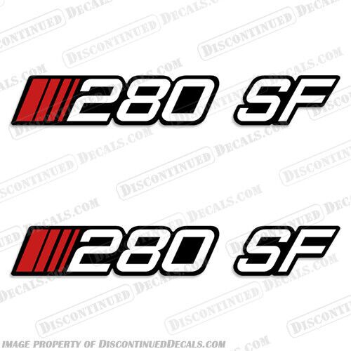 Fits stratos 280 sf (ski/fish) boat decals (set of 2)