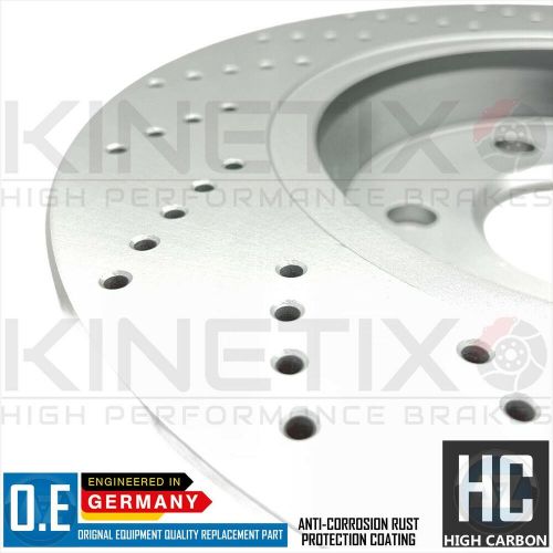 For audi a5 2.0 tfsi f5a rear cross drilled brake discs mintex pads &amp; wires 300m