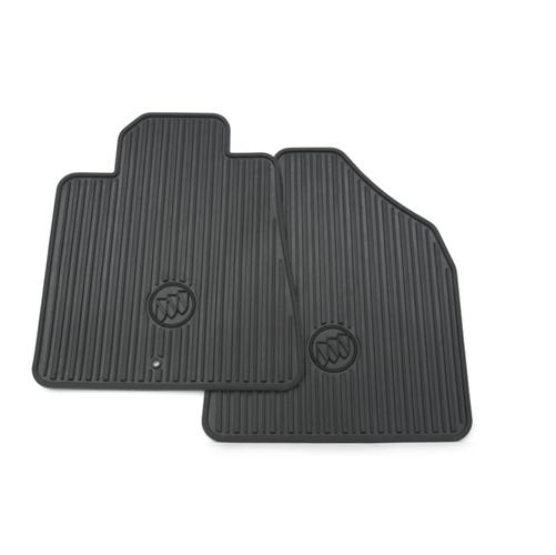 08-14 buick enclave all weather front mats cocoa w/ tri shield logo 22890386