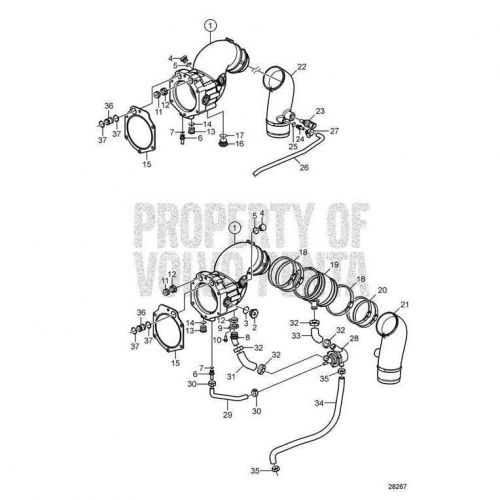 Volvo penta exhaust gasket #22029570