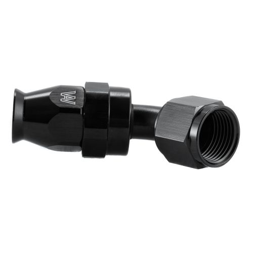 1pc black 8an 45 degree hose end swivel 8 an fitting alloyworks