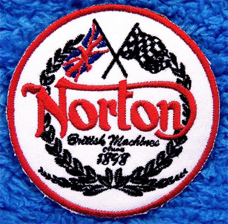 Norton embroidered  sew on or iron on patch 