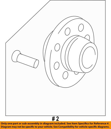 Gm oem rear suspension-hub 23455948