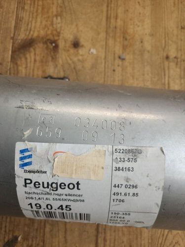 Eberspächer 19045 muffler silencer for peugeot 206 1.4 55 kw 1.6 65 kw-