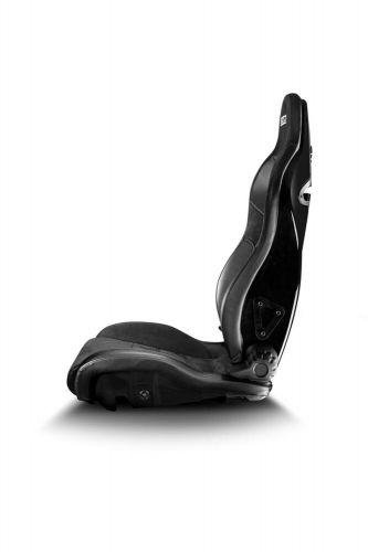 Sparco sp-r reclinable sport seat black synthetic leather &amp; micro-suede