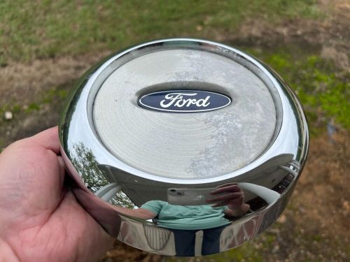 Ford expedition oem wheel center cap chrome &amp; machined 2003-2006 4l14-1a096-aa