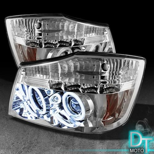 04-13 titan armada ccfl halo projector led headlights lights lamps left+right