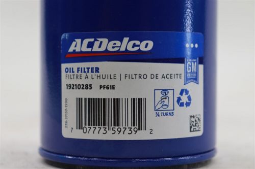 New acdelco engine oil filter pf61e uplander trailblazer colorado 1982-2012