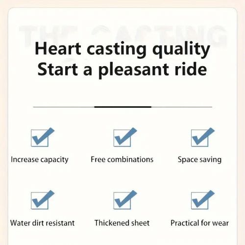 1pc PU Leather Folding Car Trunk Organizer Durable Black Storage Box with White, US $8.00, image 4