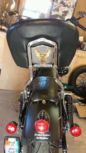 Harley dyna detachable sissy bar backrest street bob super glide low quick comfy