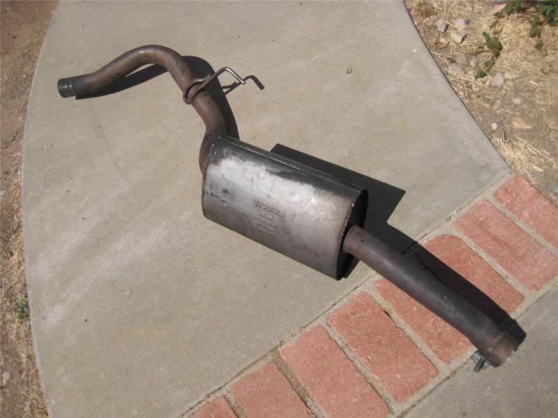 98 99 00 01 02 03 jaguar xj8 left lh center to rear section exhaust muffler oem