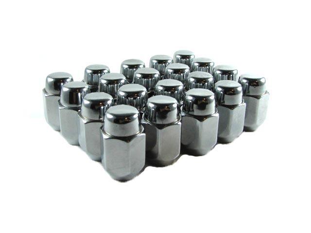 Lug nuts acorn 7/16" chrome lugs nut 20 pc new gm