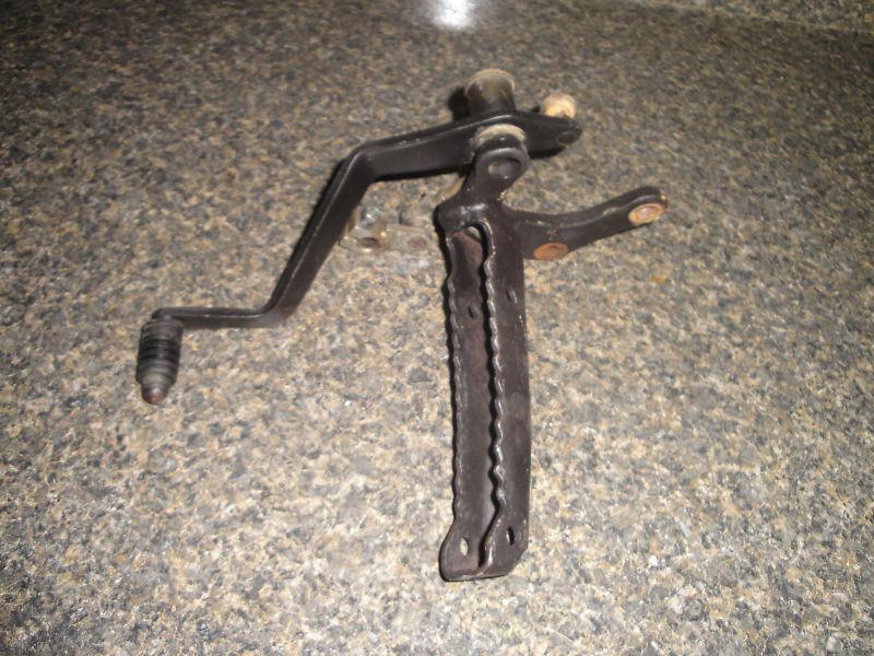 02 03 04 05 yamaha wolverine 350 4x4 left peg shifter and linkage oem left side