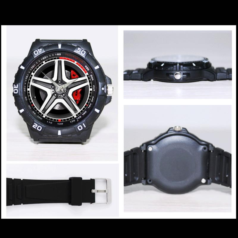 -hot- mercedes benz g65 amg rim style custom black sport quartz watch