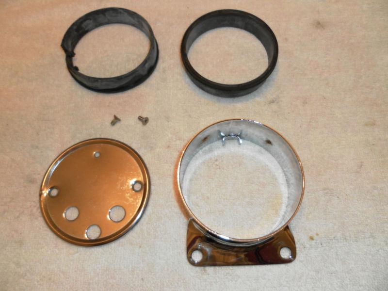 Harley sportster dyna speedometer mount bracket kit chrome