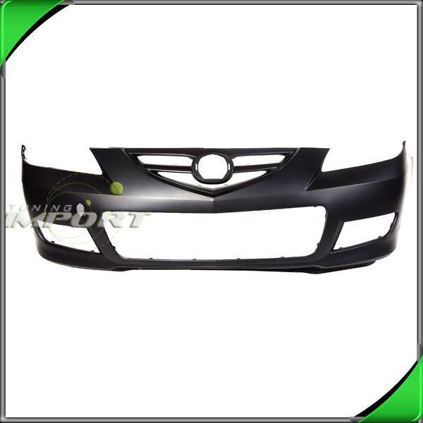 07-09 mazda mazda3 4dr front bumper fascia cover abs primed plastic paint-ready