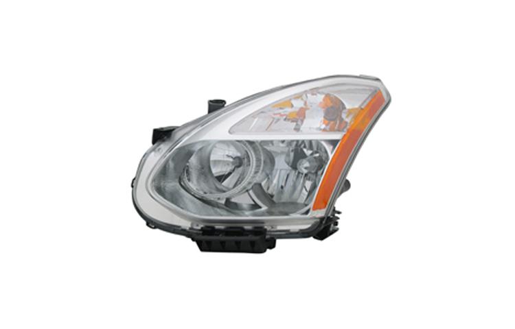 Driver side replacement headlight halogen 08-09 nissan rogue - 26060jm00a